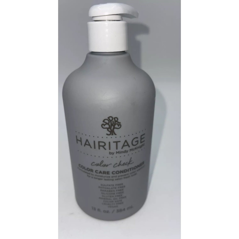 Hairitage Color Check Hair Care Deep Conditioner Treated 13 Oz Pump Curly Dry
